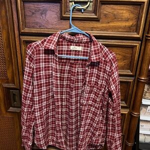 NWOT women’s  Hollister Red Plaid shirt